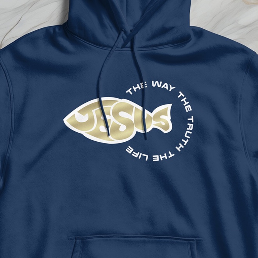 Men’s Hoodie Jesus Christ Christian Bible Verse Sweatshirt - Picture 2 of 3